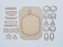 Charger l'image dans la galerie, Plateau Citrouille à Décorer – Plateau sensoriel en bois