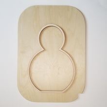 Charger l'image dans la galerie, Plateau - Bonhomme de neige à décorer