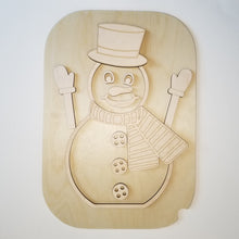 Charger l'image dans la galerie, Plateau - Bonhomme de neige à décorer