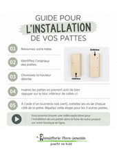 Charger l'image dans la galerie, Ensemble de quatre pattes ajustables pour table sensorielle