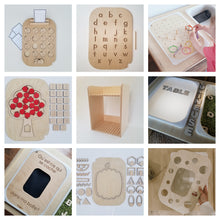 Charger l'image dans la galerie, Ensemble : Table sensorielle + rangement et plateaux de jeu