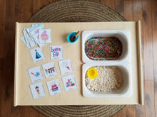 Charger l'image dans la galerie, Table d'exploration sensorielle minimaliste ( un bac )