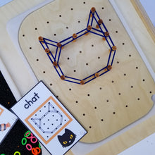 Charger l&#39;image dans la galerie, Géoplan pour table d&#39;exploration sensorielle

