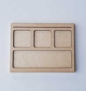 🪵 Plateau de tri – 3 compartiments