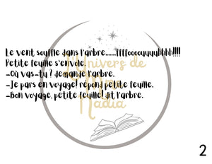 Kamishibaï  - Bon voyage petite feuille ( cette histoire est offerte en téléchargement seulement à 4,95$ )