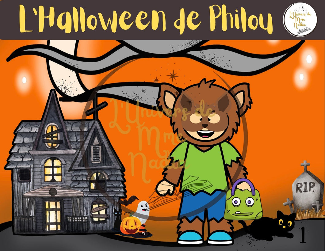 Kamishibaï  - L’Halloween de Philou ( cette histoire est offerte en téléchargement seulement à 4,95$)