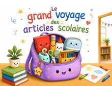 Charger l'image dans la galerie, Kamishibaï - Le grand voyage des articles scolaires ( en téléchargement seulement à 4,95$)
