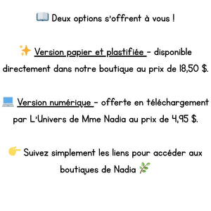 Kamishibaï - Quand je serai grande ...    (Version papier et plastifiée à 18,50 $ ou version téléchargeable à 4,95 $)